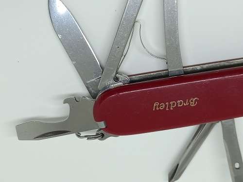 Victorinox OFFICER Swiss Army Knife  - Branded with name Bradley