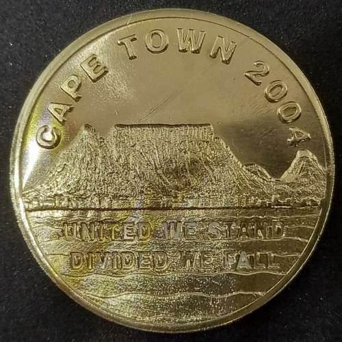 2004 Cape Town Olimpic Medal -Hope and courage United we stand Devided we fall