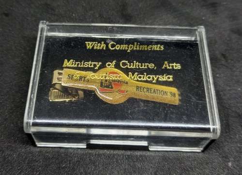 Tie Clip - With Compliments from Minister of  Culture, Arts and Tourism -Malaysia