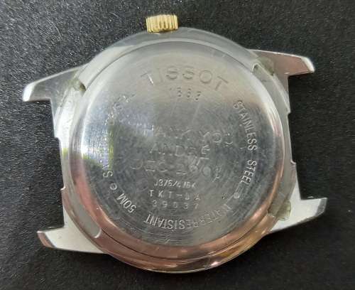Vintage Mens TISSOT 1835 PR50 Quartz Model J3/6/476K - Working New battery -needs a new seal