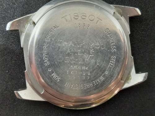 Vintage Mens TISSOT 1835 PR50 Quartz Model J3/6/476K - Working New battery -needs a new seal
