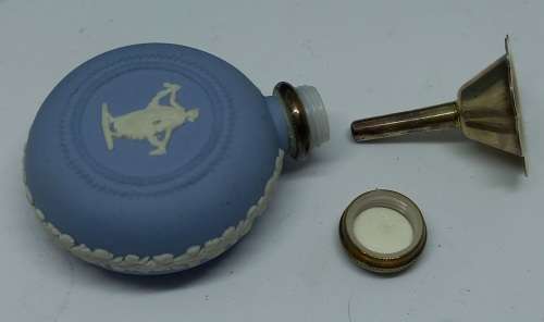 1990's Wedgwood Jasperware - Perfume Bottle Collection "PENELOPE" Sterling Silver Top-Still in Box