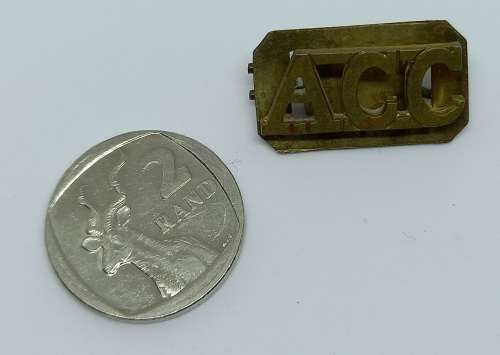 WW2 Army Catering Corps ACC Shoulder Title 25x8mm