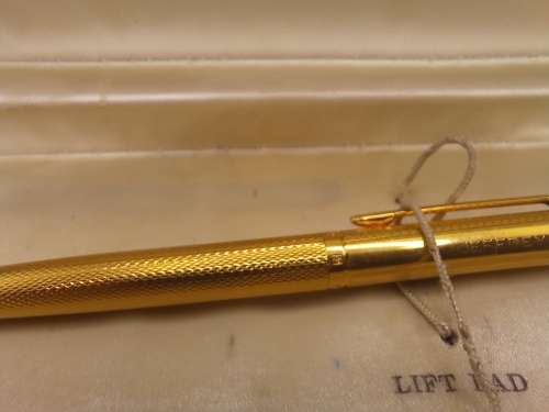 Gold plated Parker 75 Roller Ball and Pencil set Made in France  N date code- see condition