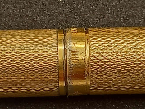 Gold plated Parker 75 Roller Ball and Pencil set Made in France  N date code- see condition