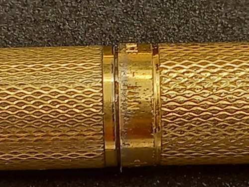 Gold plated Parker 75 Roller Ball and Pencil set Made in France  N date code- see condition
