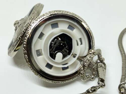 Costume Quarts pocket Watch on chain Face=45x70mm 12mm thick - Working