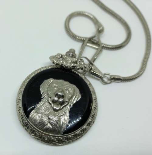 Costume Quarts pocket Watch on chain Face=45x70mm 12mm thick - Working