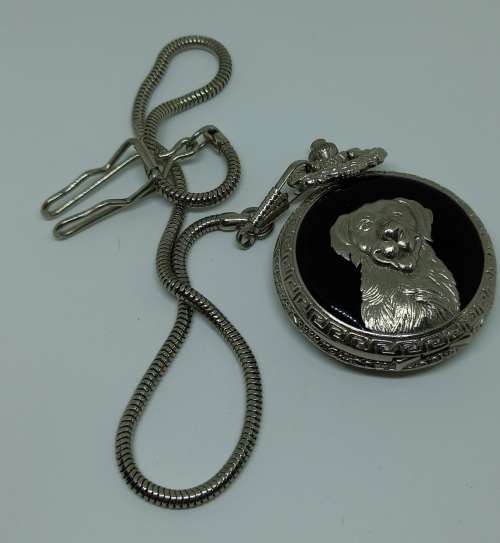 Costume Quarts pocket Watch on chain Face=45x70mm 12mm thick - Working