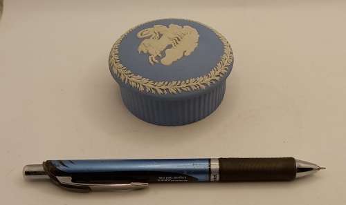 Vintage Wedgwood Jasperware Trinket Box- 40x75mm Made in England