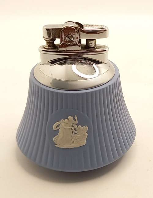 Vintage Wedgwood Jasperware Ronson Ronsonlight Table Lighter Made in England 80x70mm