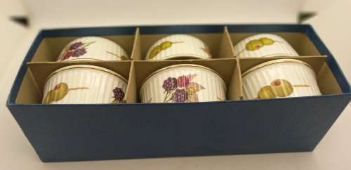 6 Royal Worcester Evesham Flameproof Porcelain Tableware Casserole Dishes - still in Box