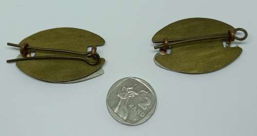 2 St John's Ambulance Brigade  Brass S.J.A.B  Titles/Badges  4x30mm