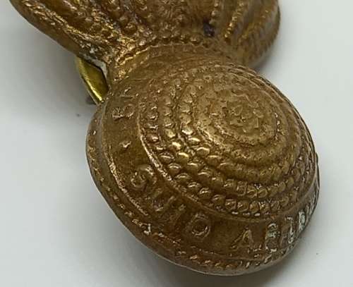 Vintage South Africa ARTILLERY Collar and Beret Badge - Brass  40x23mm