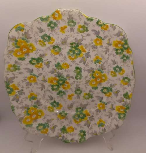 Pre-1936 Royal Albert Crown China England - Cake Plate - 249mm