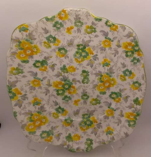 Pre-1936 Royal Albert Crown China England - Cake Plate - 249mm