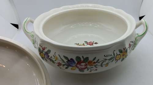 Vintage1942 to 1958 Royal Doulton Tureen  Leighton (D6164) Round Covered Vegetable Server - England