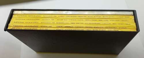 1988 - 6 x National Geographic Magazines July to December in Holder -- Great condition