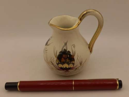 Small Vintage FLORA GOUDA Porcelain Jug Made in Holland CHIPPED