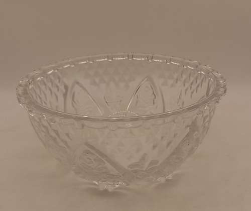 Beautiful Small Detailed Glass Bowl  55x23mm