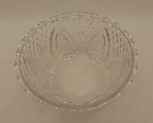 Beautiful Small Detailed Glass Bowl  55x23mm