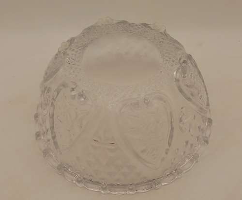Beautiful Small Detailed Glass Bowl  55x23mm
