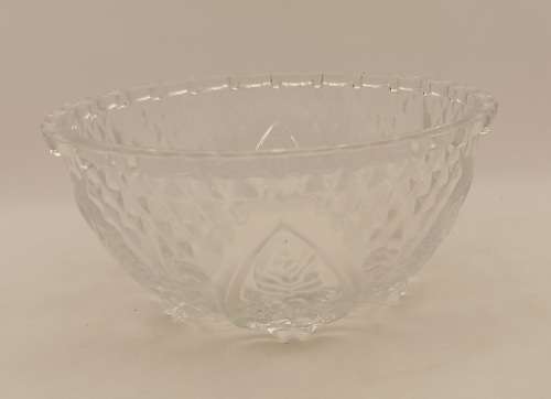 Beautiful Small Detailed Glass Bowl  55x23mm