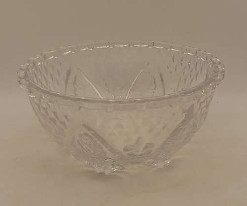 Beautiful Small Detailed Glass Bowl  55x23mm