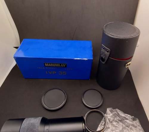 Marumi IVP 35 teleconversion lens -3,5X Video Telephoto Lens -Lens Mount 46mm