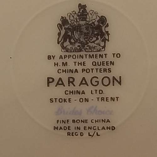 Vintage PARAGON Brides Choice Side Plate 161mm Stroke-On Trent  England