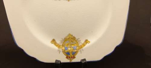 12th May 1937 Royal Coronation Plate  Norville Ware -England  - CHIPPED  162mm