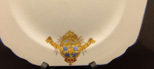 12th May 1937 Royal Coronation Plate  Norville Ware -England  - CHIPPED  162mm
