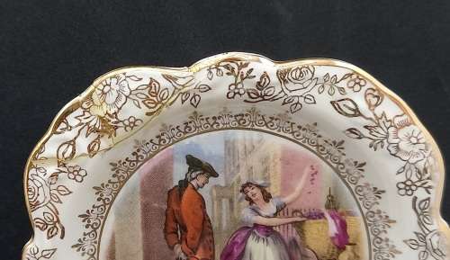 3 Vintage C1950`s OLD FOLEY Porcelain Trays 5224 James Kent Ltd. Staffordshire (1 was repaired)
