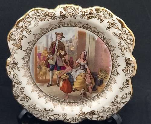3 Vintage C1950`s OLD FOLEY Porcelain Trays 5224 James Kent Ltd. Staffordshire (1 was repaired)