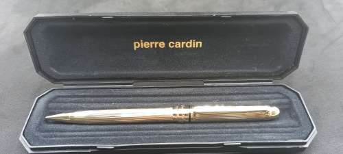 Gold Tone Pierre Cardin Pen and Pencil set -Unused each in own Box- Ink Still Ok