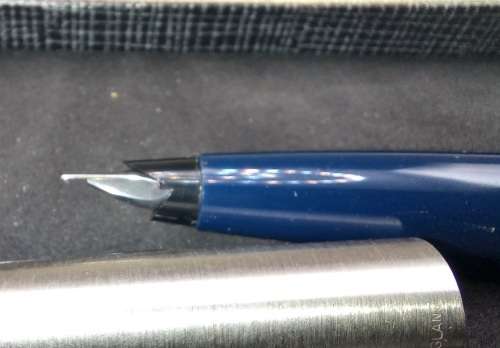 Vintage 1970`s Blue Parker 45 Fountain Pen with Squeeze Converter England -Unused - Personalized