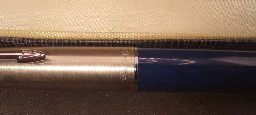 Vintage 1970`s Blue Parker 45 Fountain Pen with Squeeze Converter England -Unused - Personalized