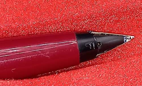 Vintage Maroon Parker 45 Arrow in Case -England  - Cartridge is empty -Fine Nib-Clutch ring missing