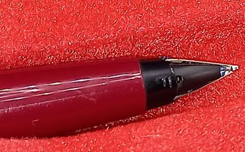 Vintage Maroon Parker 45 Arrow in Case -England  - Cartridge is empty -Fine Nib-Clutch ring missing