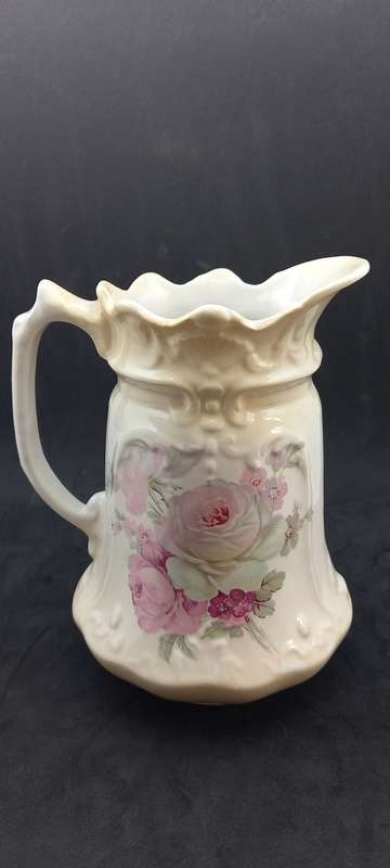 Beautiful Antique Ceramic Jug 185mmx155mmx130mm  - see condition