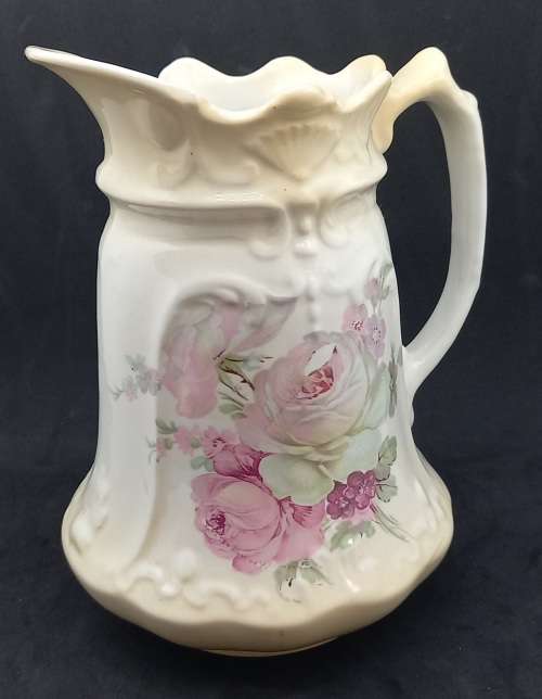 Beautiful Antique Ceramic Jug 185mmx155mmx130mm  - see condition