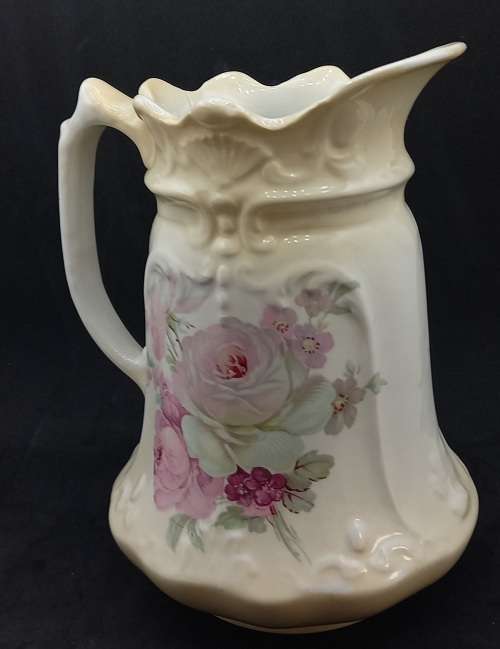 Beautiful Antique Ceramic Jug 185mmx155mmx130mm  - see condition