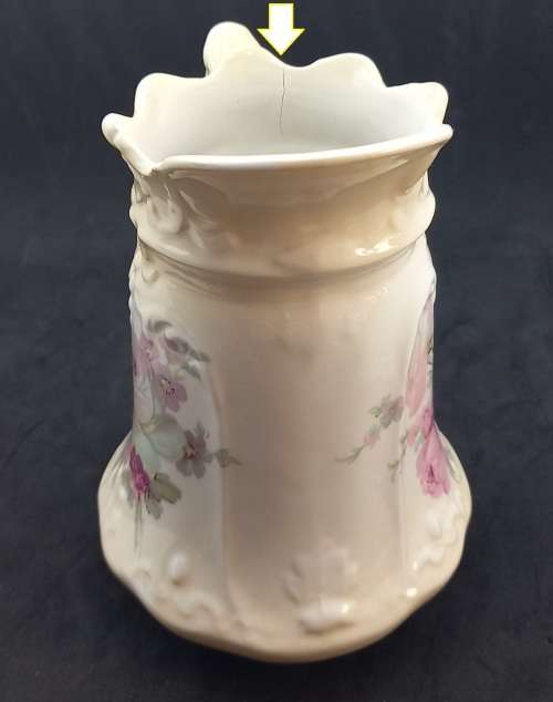 Beautiful Antique Ceramic Jug 185mmx155mmx130mm  - see condition