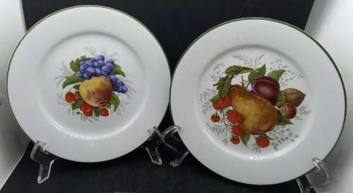 2 Vintage WIESENTHAL Porcelain Plates "Paradise Valley"No 32196-Germany - 202mm