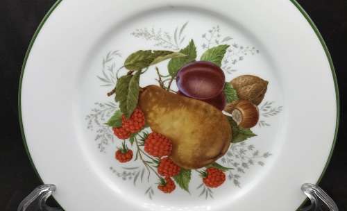 2 Vintage WIESENTHAL Porcelain Plates "Paradise Valley"No 32196-Germany - 202mm