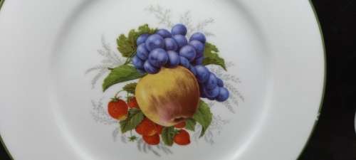 2 Vintage WIESENTHAL Porcelain Plates "Paradise Valley"No 32196-Germany - 202mm