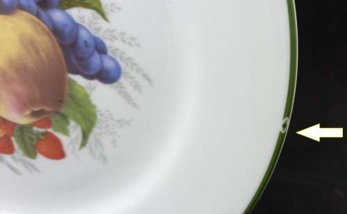 2 Vintage WIESENTHAL Porcelain Plates "Paradise Valley"No 32196-Germany - 202mm