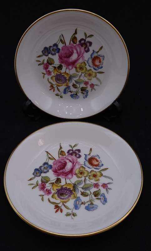 2 Vintage Royal Worcester trays (51) fine Bone China England (111mm)