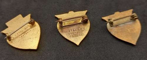 3 x  SABTS  SABOD Blood Donar Badges - One Cum Laude