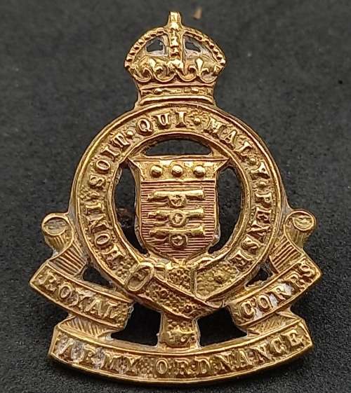 WW2 Royal Army Ordnance Corps RAOC Cap  Badge 33x26mm